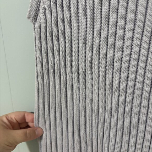 Sister Katie The Jen Tank in Lilac Size Small Cropped Rib Knit Tank Baby Alpaca - Picture 5 of 6